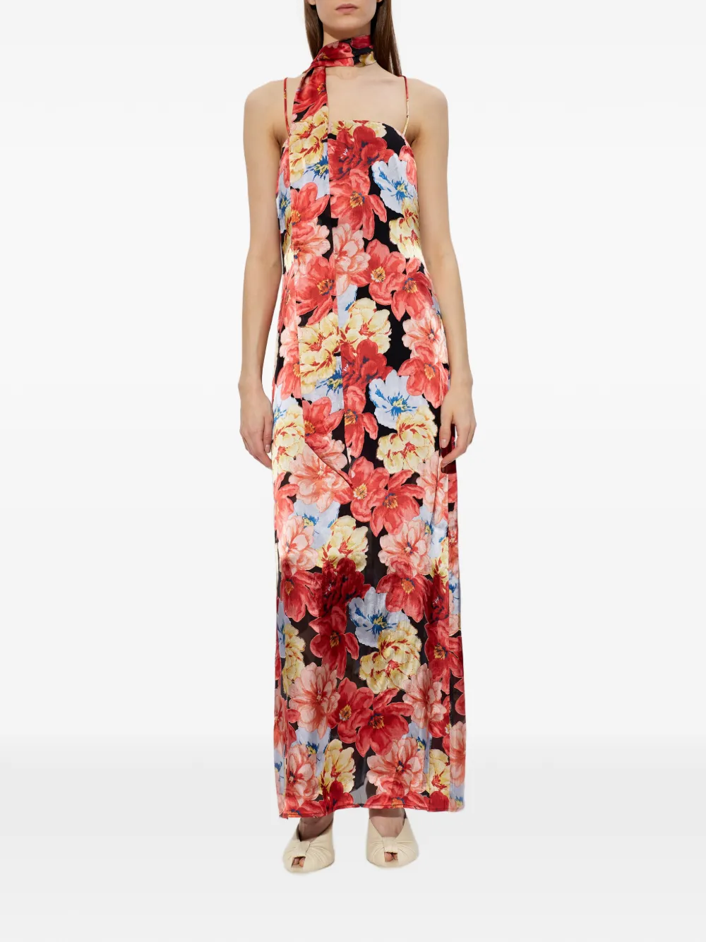 Gestuz Gazsigrida jurk met bloemenprint Rood