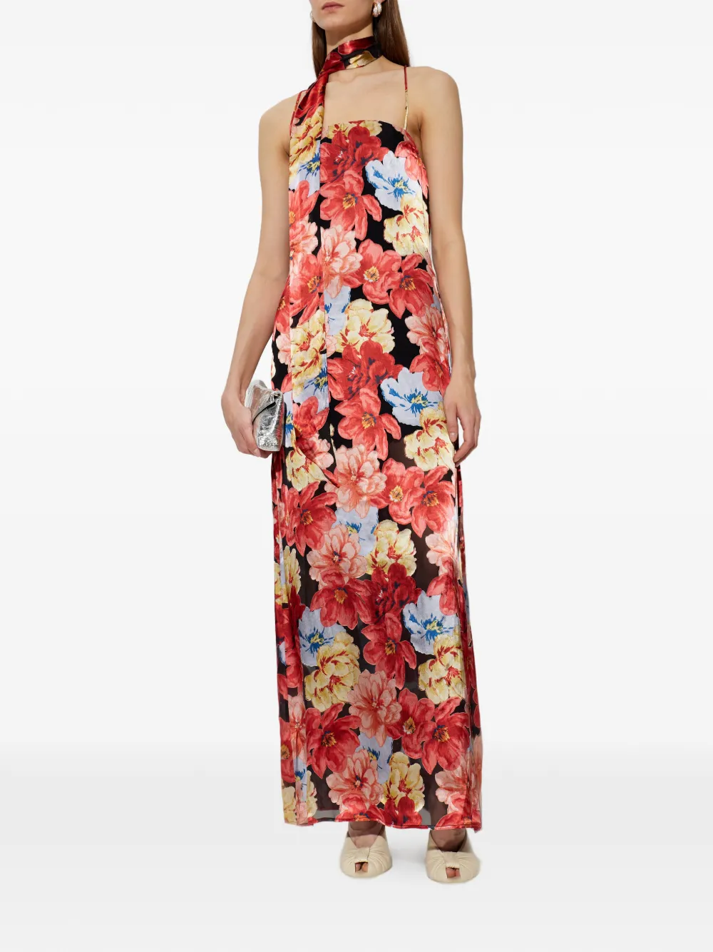 Gestuz Gazsigrida jurk met bloemenprint Rood