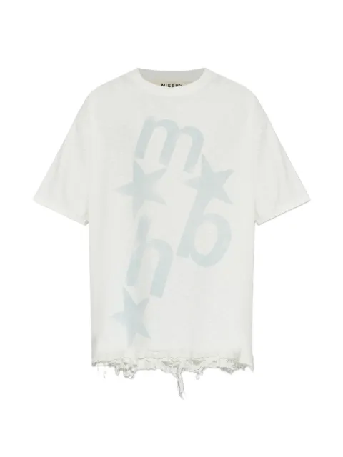 MISBHV logo-print distressed T-shirt