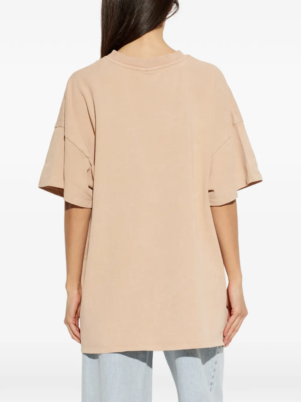 Gestuz Jio T-shirt met ronde hals Beige