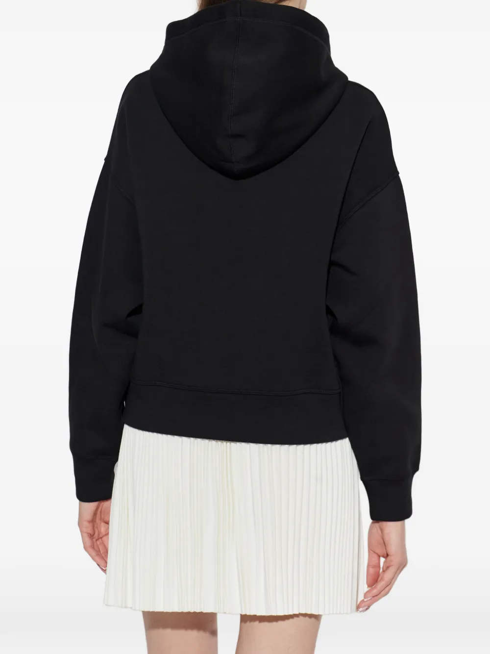 Lacoste Hoodie met logo-applicatie Zwart