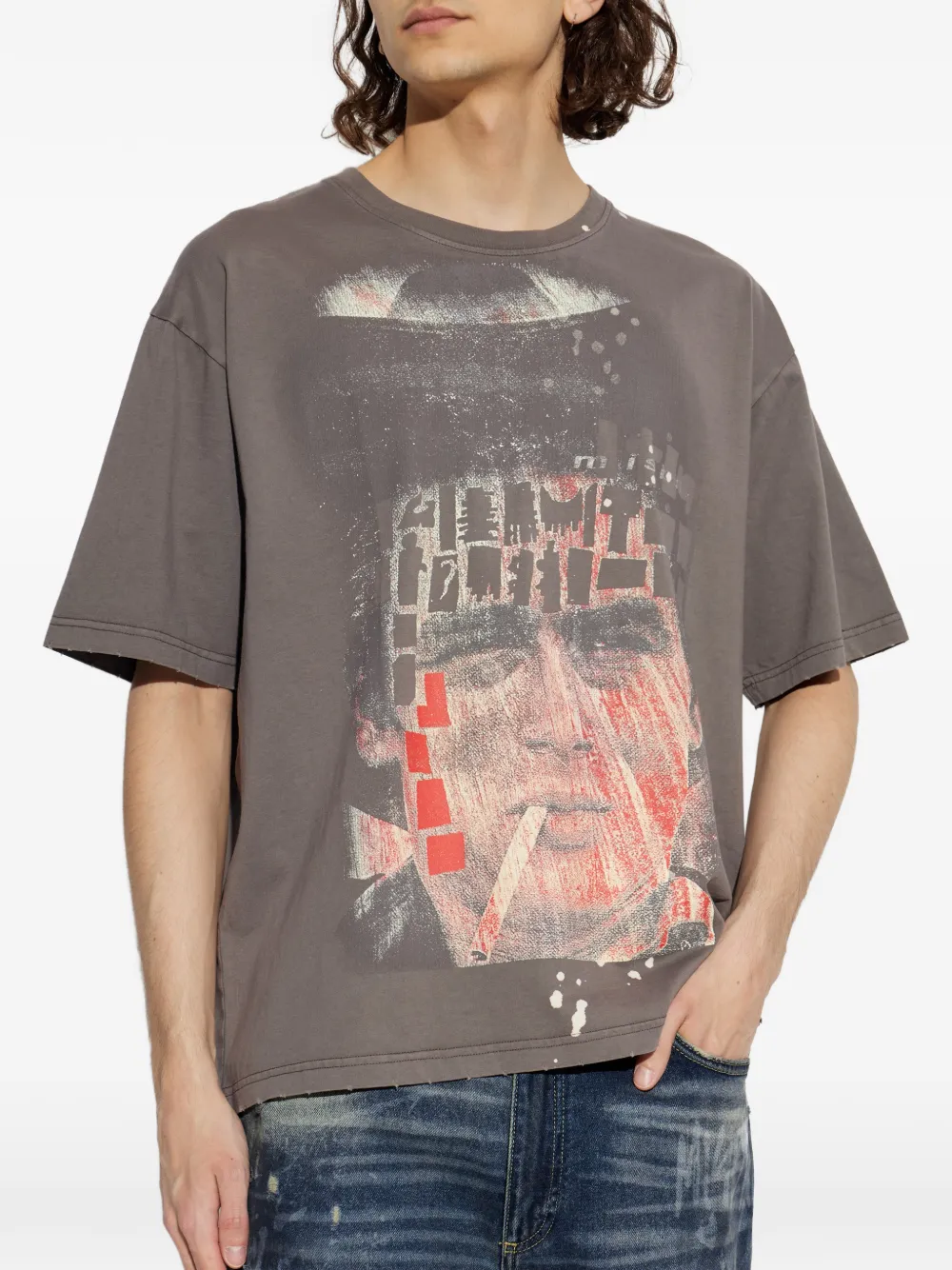 MISBHV x Ray Johnson James Dean T-shirt Grijs