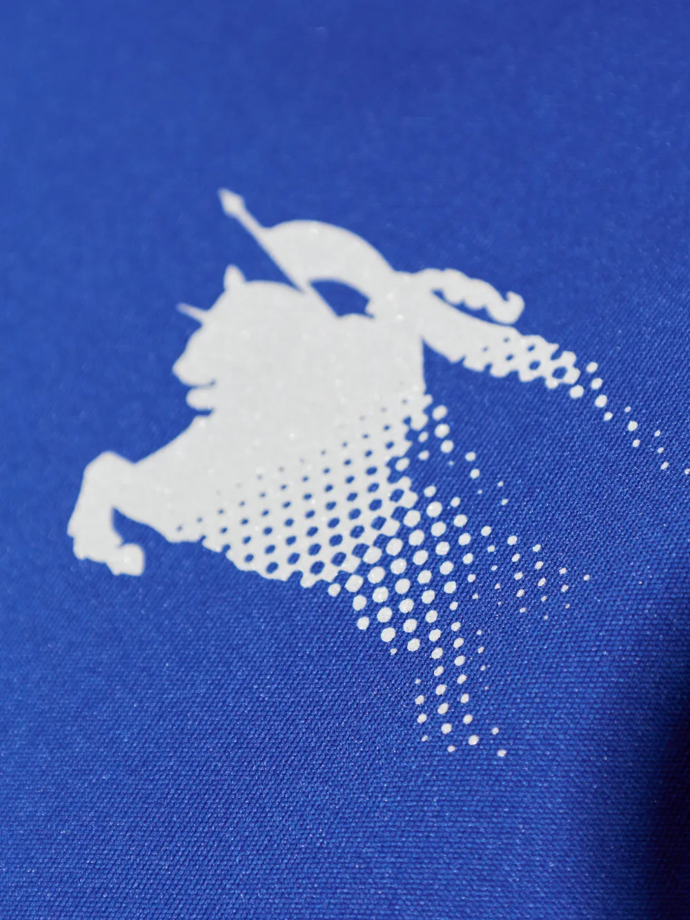 Burberry Jersey T-shirt met geruite afwerking Blauw
