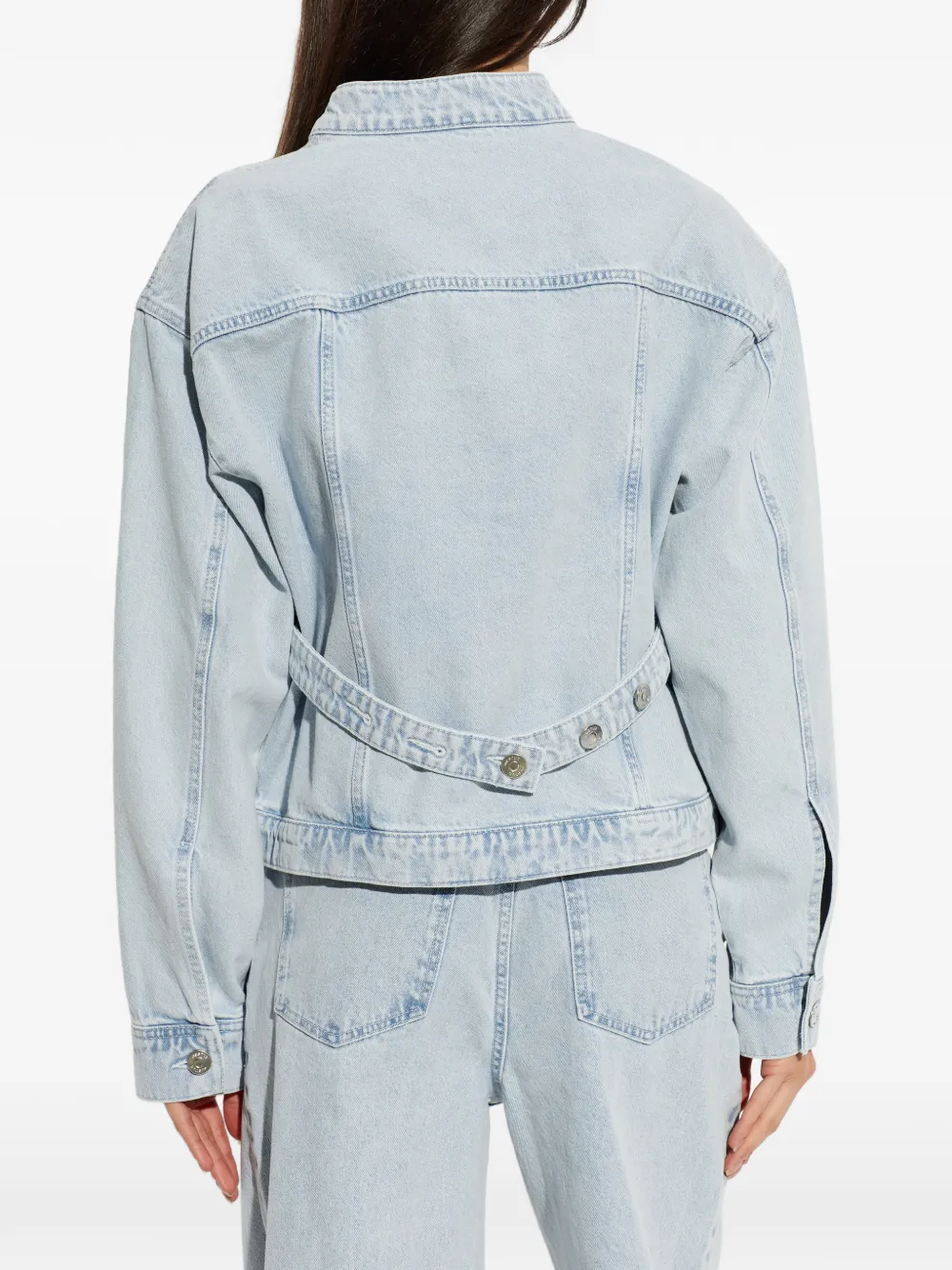 Gestuz Gaparwana button-down denim jack Blauw