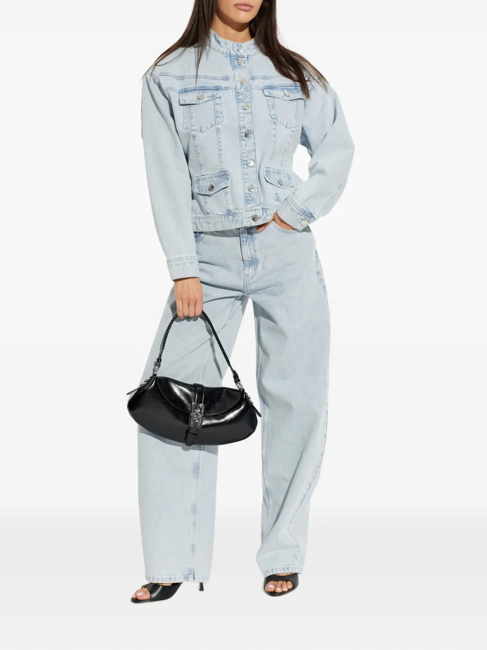 Gestuz Gaparwana button-down denim jack Blauw