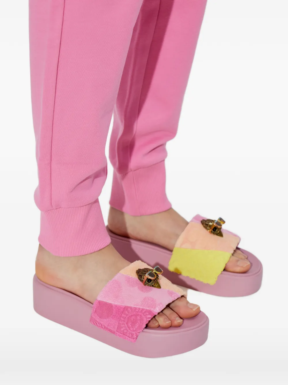 Kurt Geiger London Meena Eagle platform sandals Roze