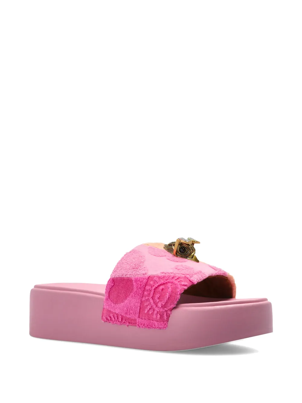 Kurt Geiger London Meena Eagle platform sandals Roze