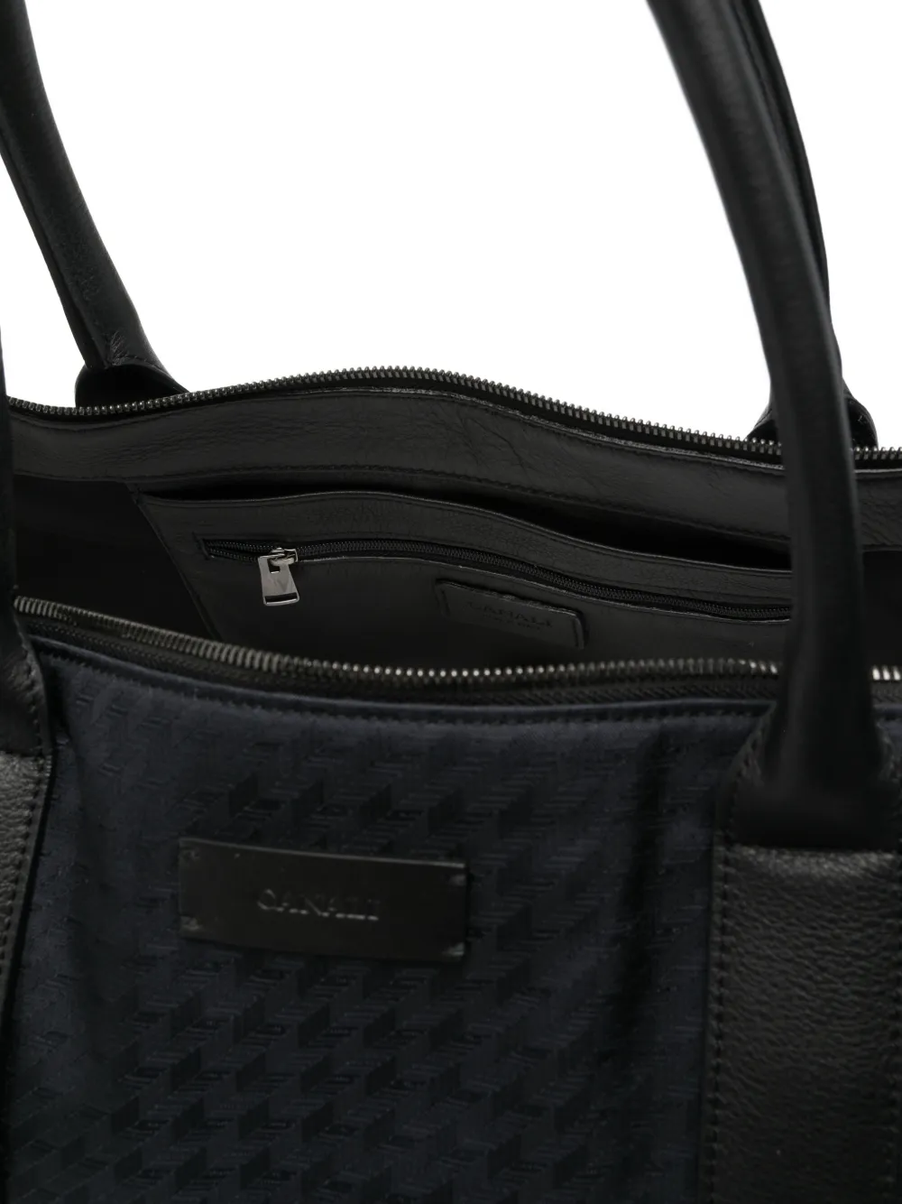Canali Weekendtas met patroon Blauw