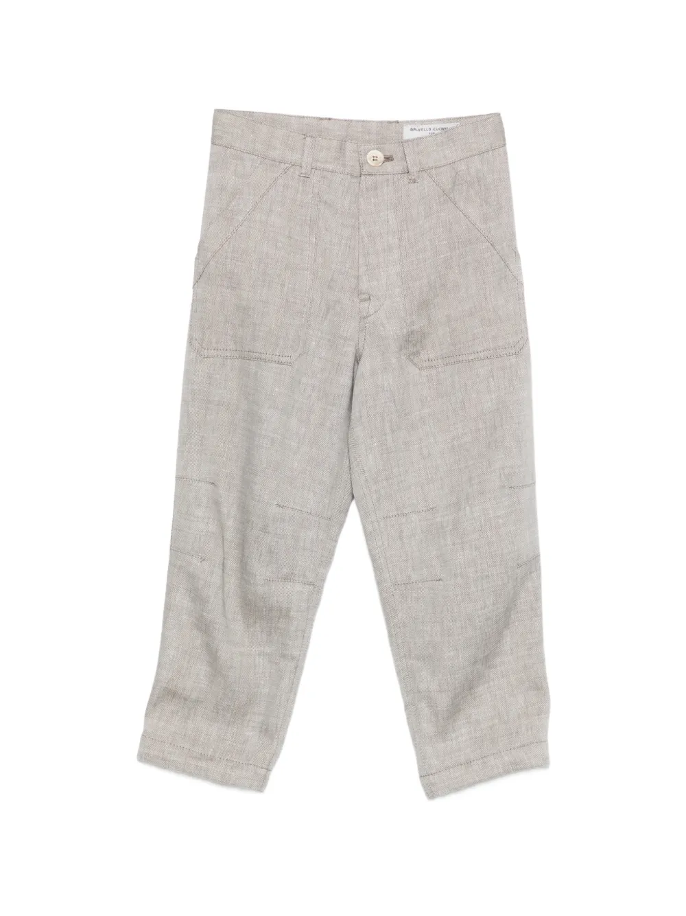 Brunello Cucinelli Kids pocket trousers - Grigio