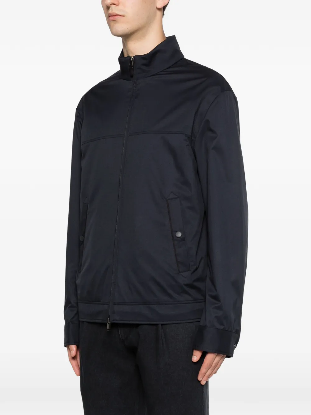 Canali Jack met rits en zak Blauw