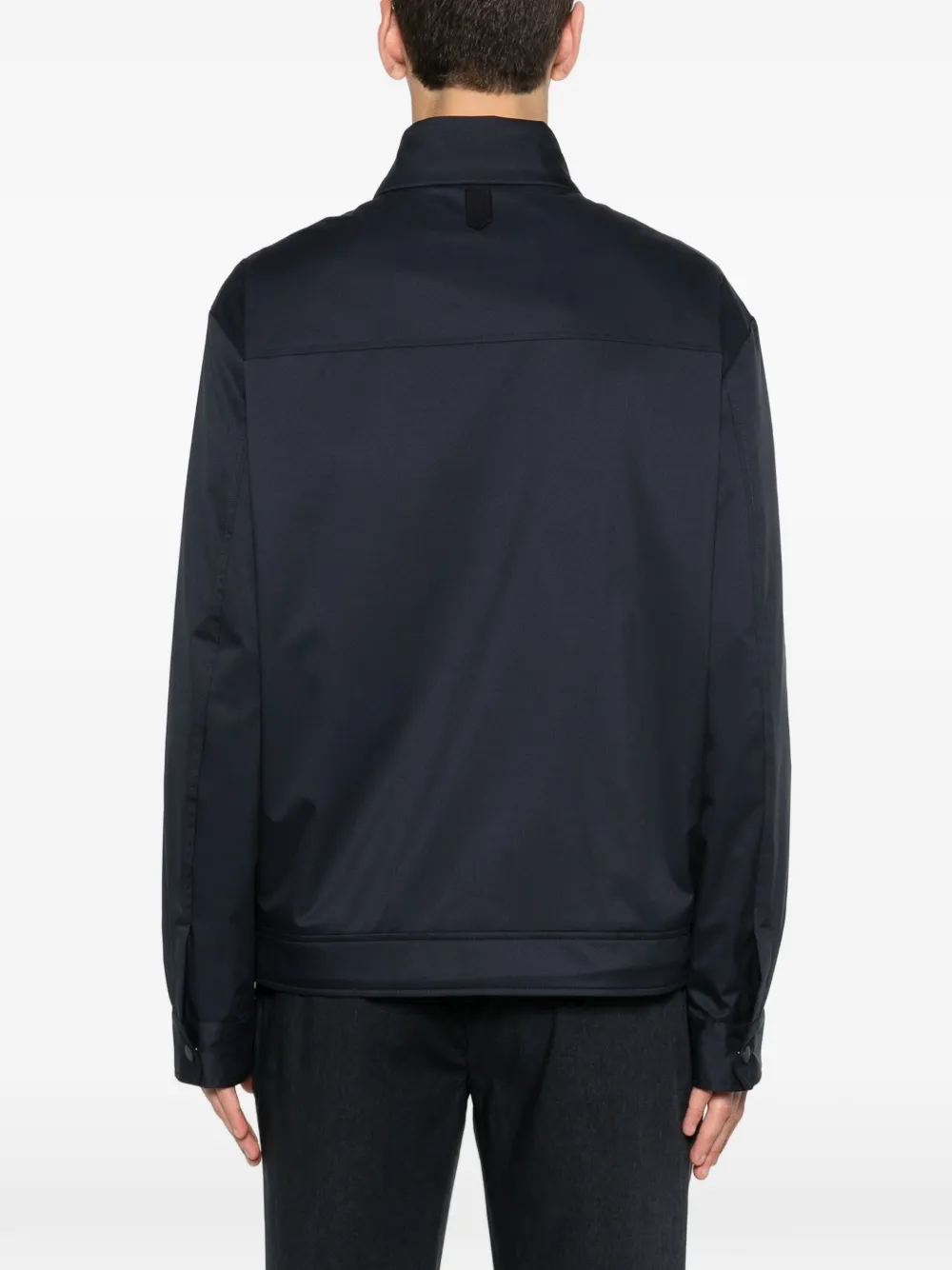 Canali Jack met rits en zak Blauw