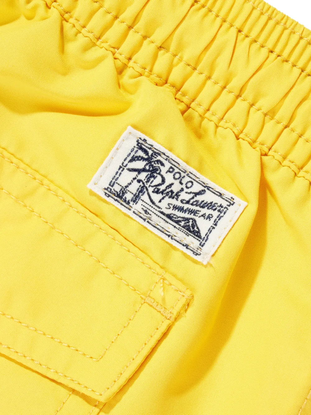 POLO RALPH LAUREN KIDS Zwembroek met geborduurd logo Geel