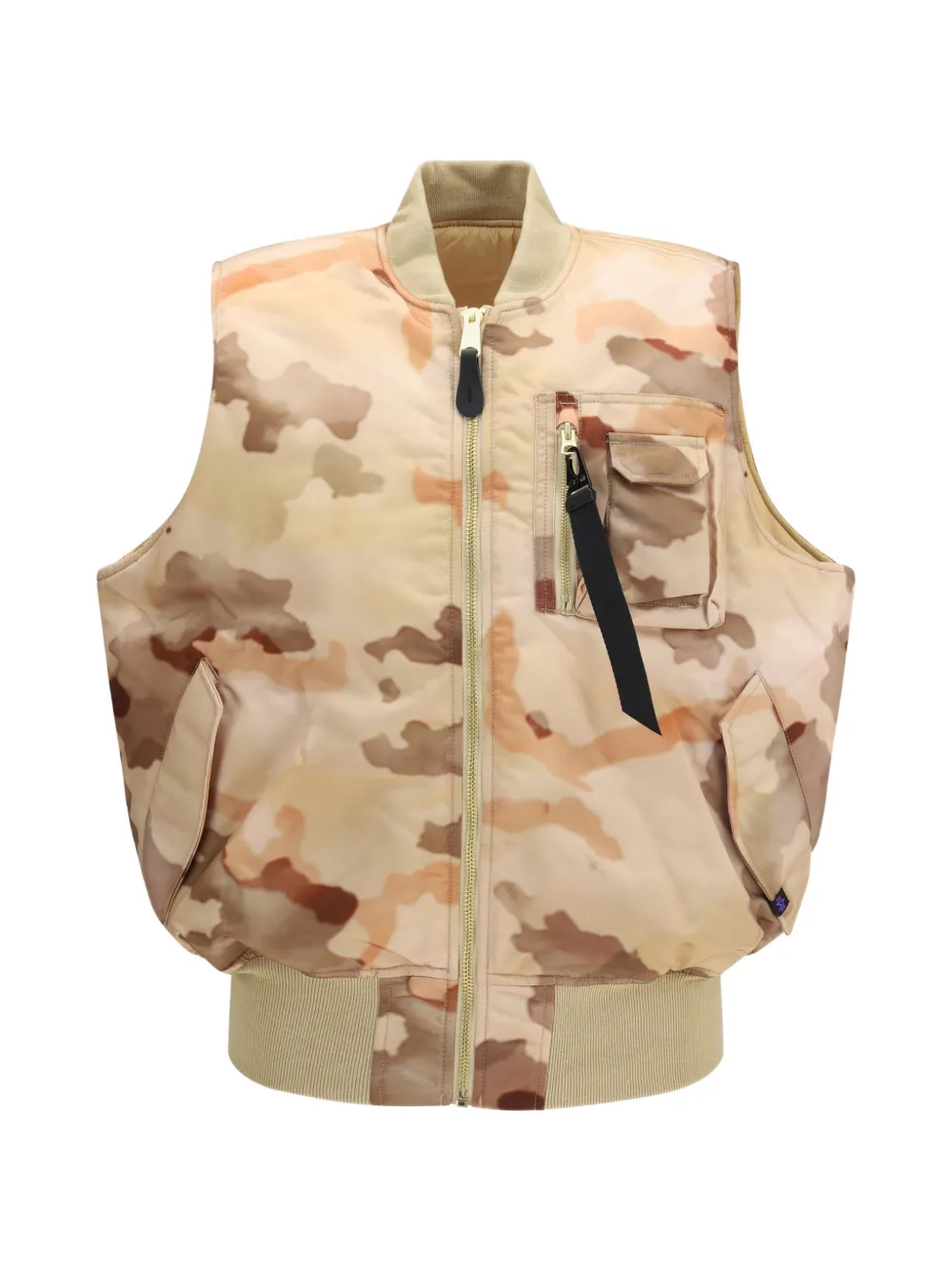 Alpha Industries MA-1 camouflage-print vest - Nude