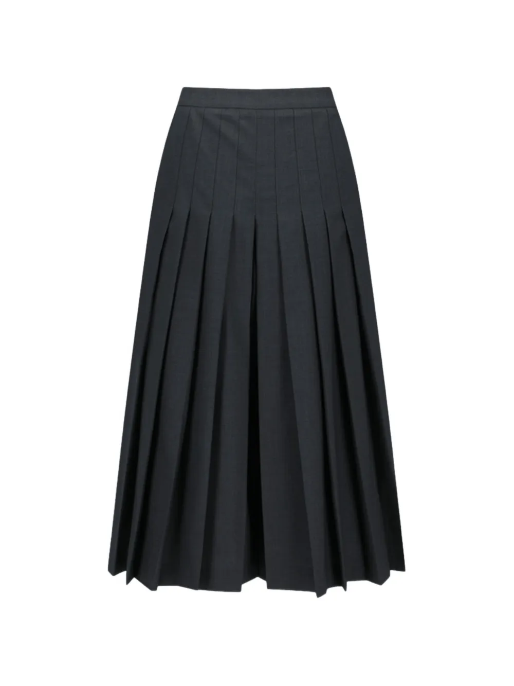 Amomento pleated culotte trousers - Grigio