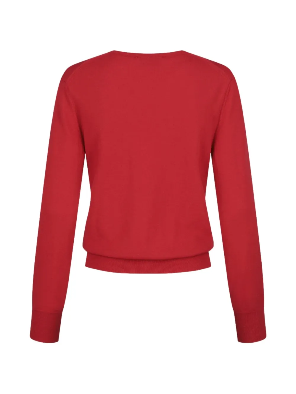  Amomento Pull En Maille à Col V - Rouge 