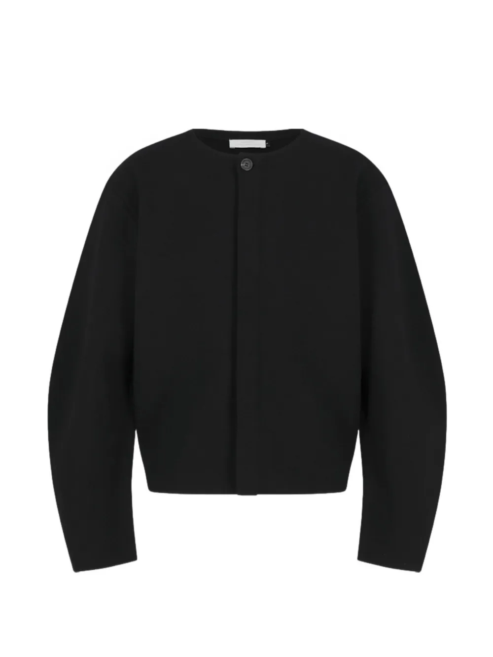 Amomento curved silhouette cardigan - Nero