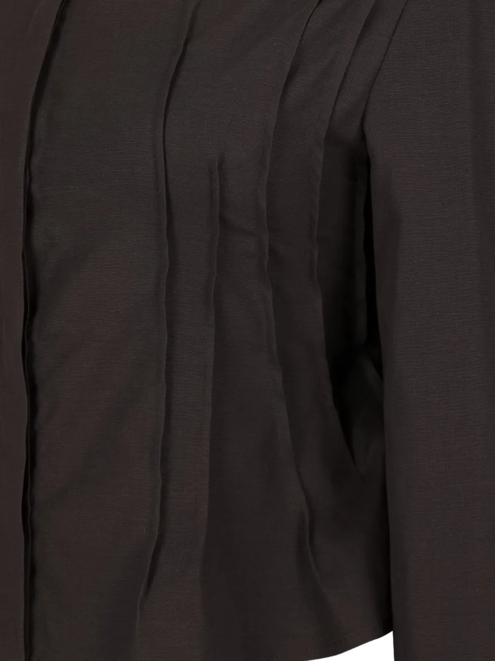 Amomento Pintuck Slim Shirt | Brown | FARFETCH ZA
