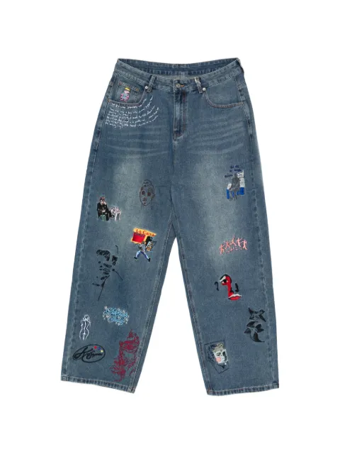 KidSuper embroidery jeans