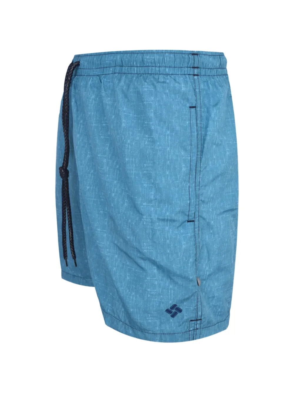 Drumohr Shorts met trekkoord en slub textuur Blauw