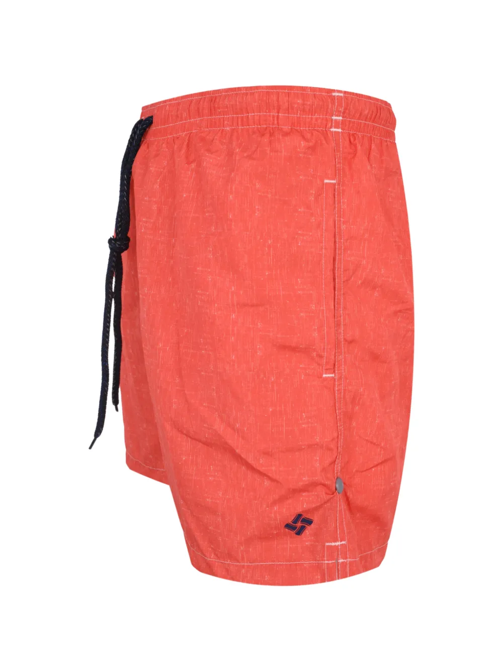 Drumohr Shorts met trekkoord en slub textuur Oranje