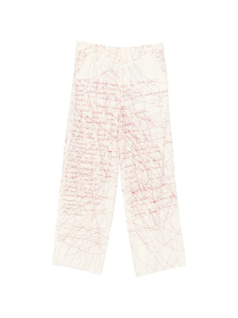 KidSuper scribbled printed trousers - Toni neutri