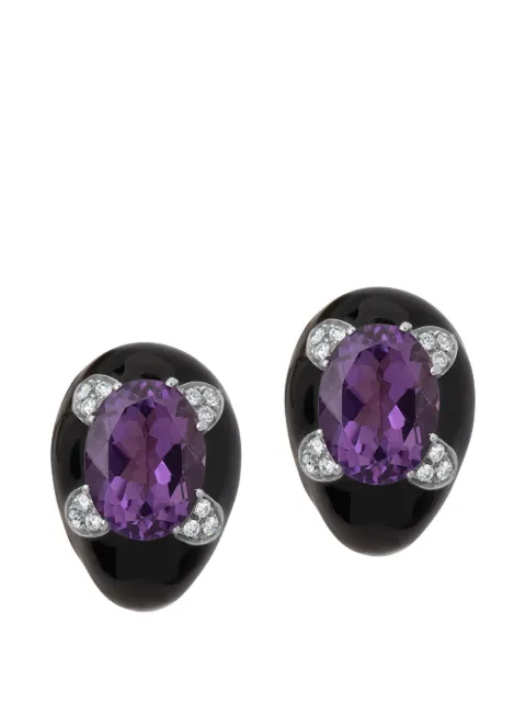 Andreoli diamond amethyst earrings