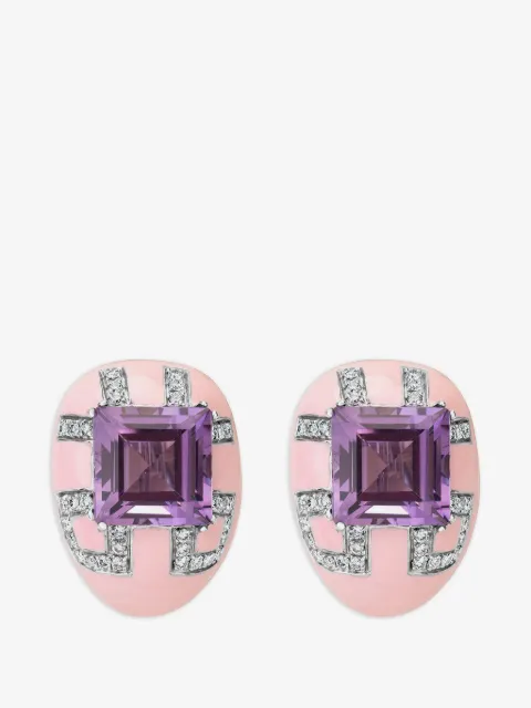 Andreoli Alia diamond amethyst pink Earrings