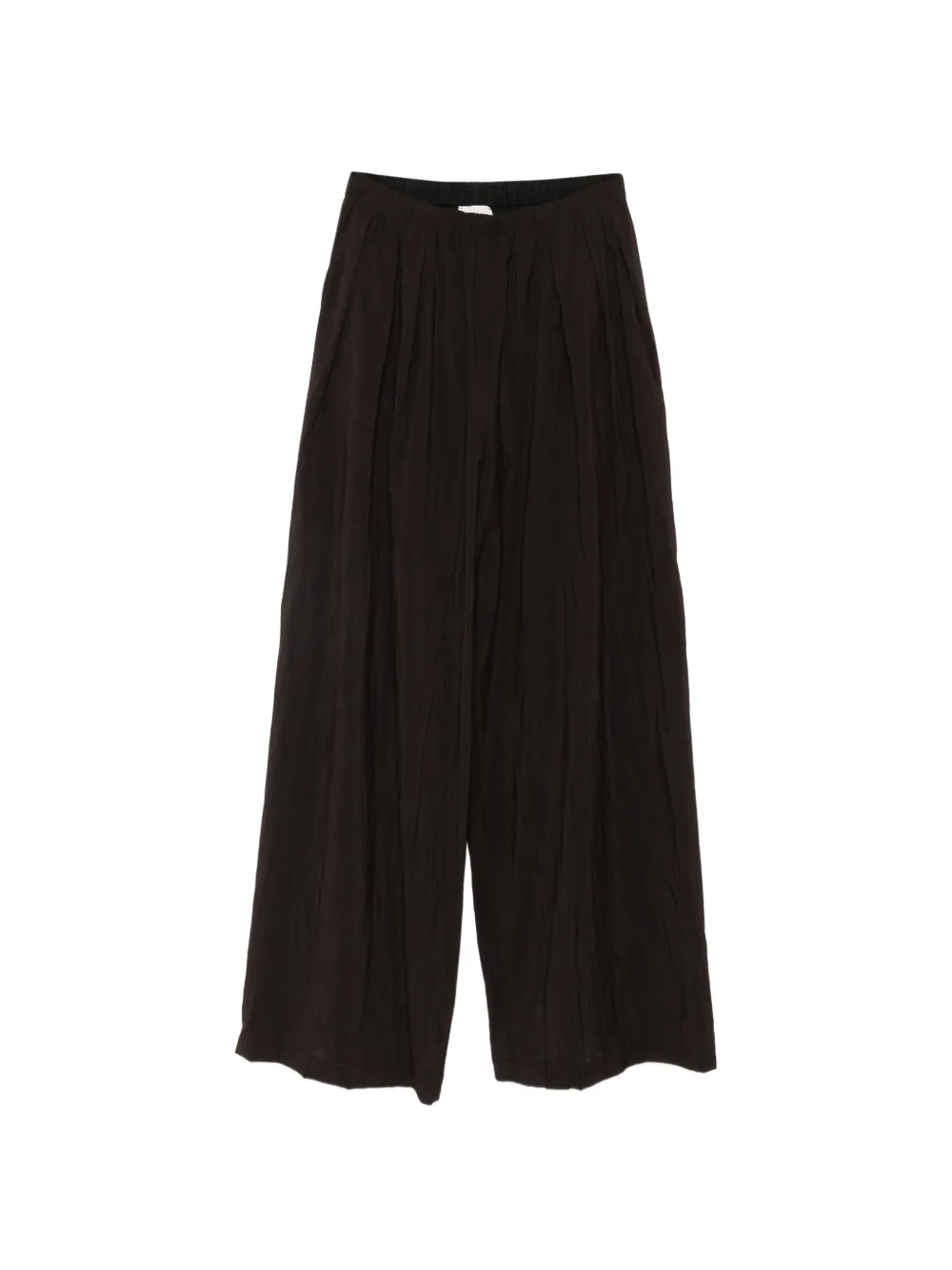 Alysi gathered palazzo pants - Marrone