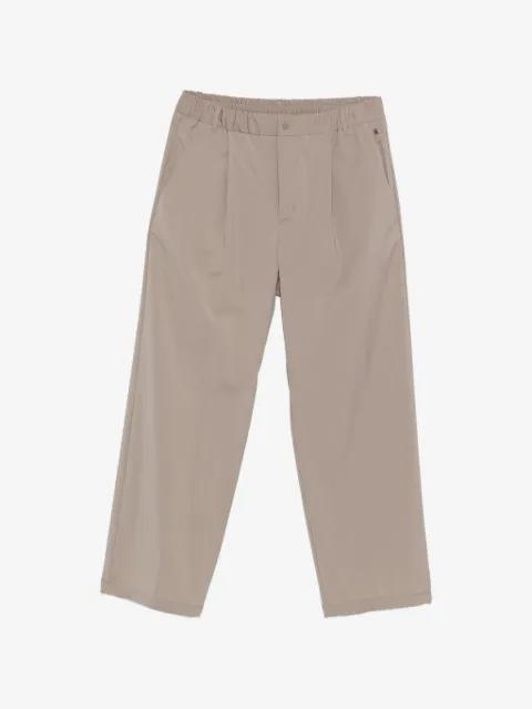 Herno pleated elasticated-waist trousers