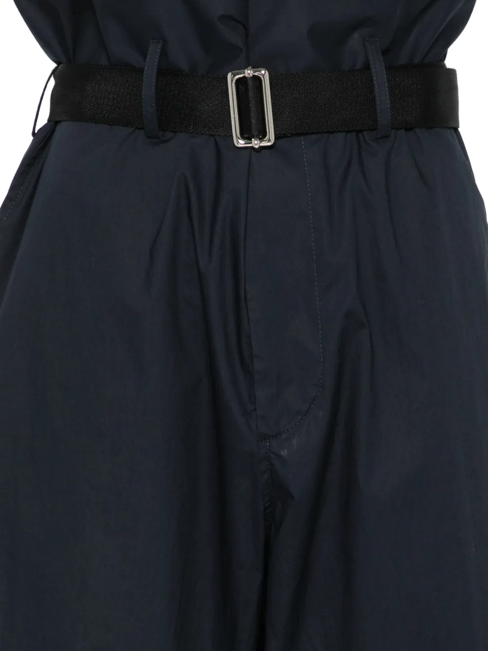  Plan C Pantalones Con Cinturón - Azul 
