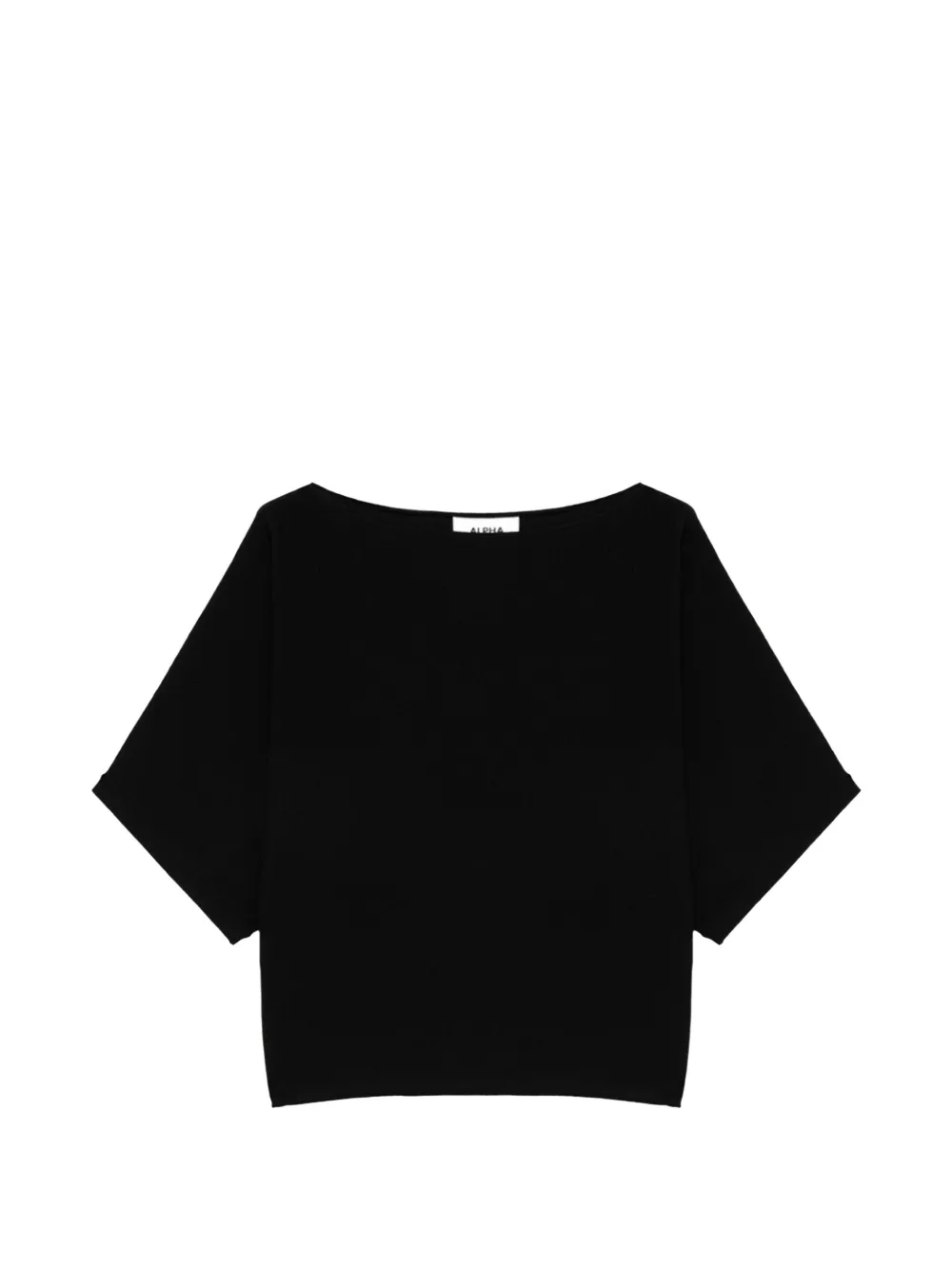 ALPHA STUDIO boxy fit knitwear - Nero