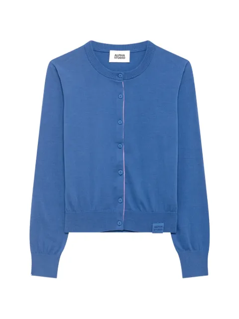 ALPHA STUDIO button knitwear cardigan