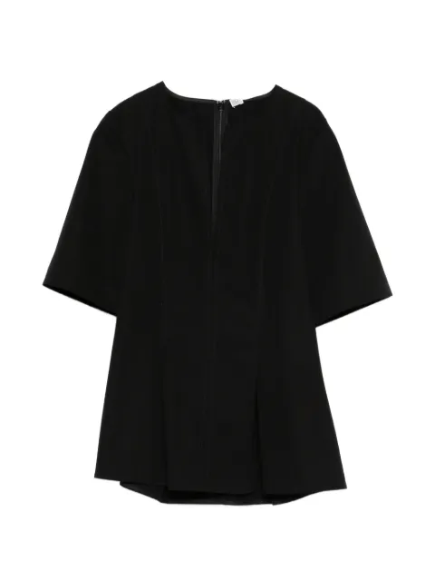 TOTEME slit-detail flared blouse