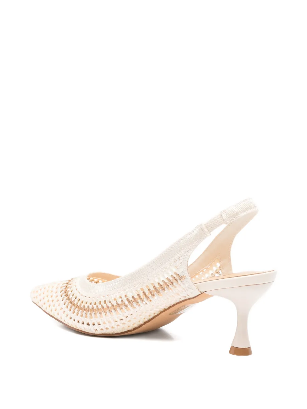 KEYS Geweven pumps met puntige neus Beige