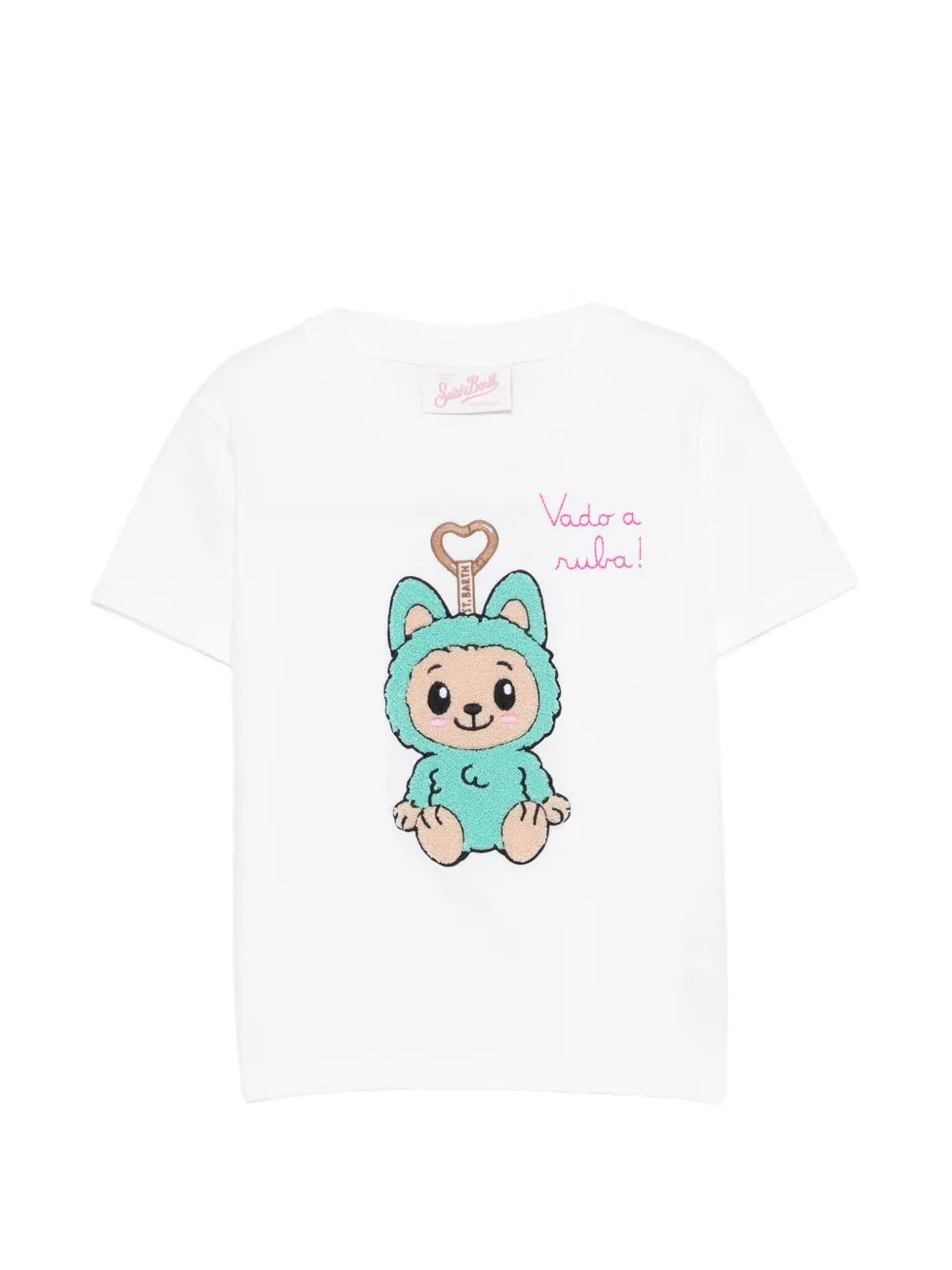 MC2 Saint Barth Kids Elly embroidered T-shirt - Bianco