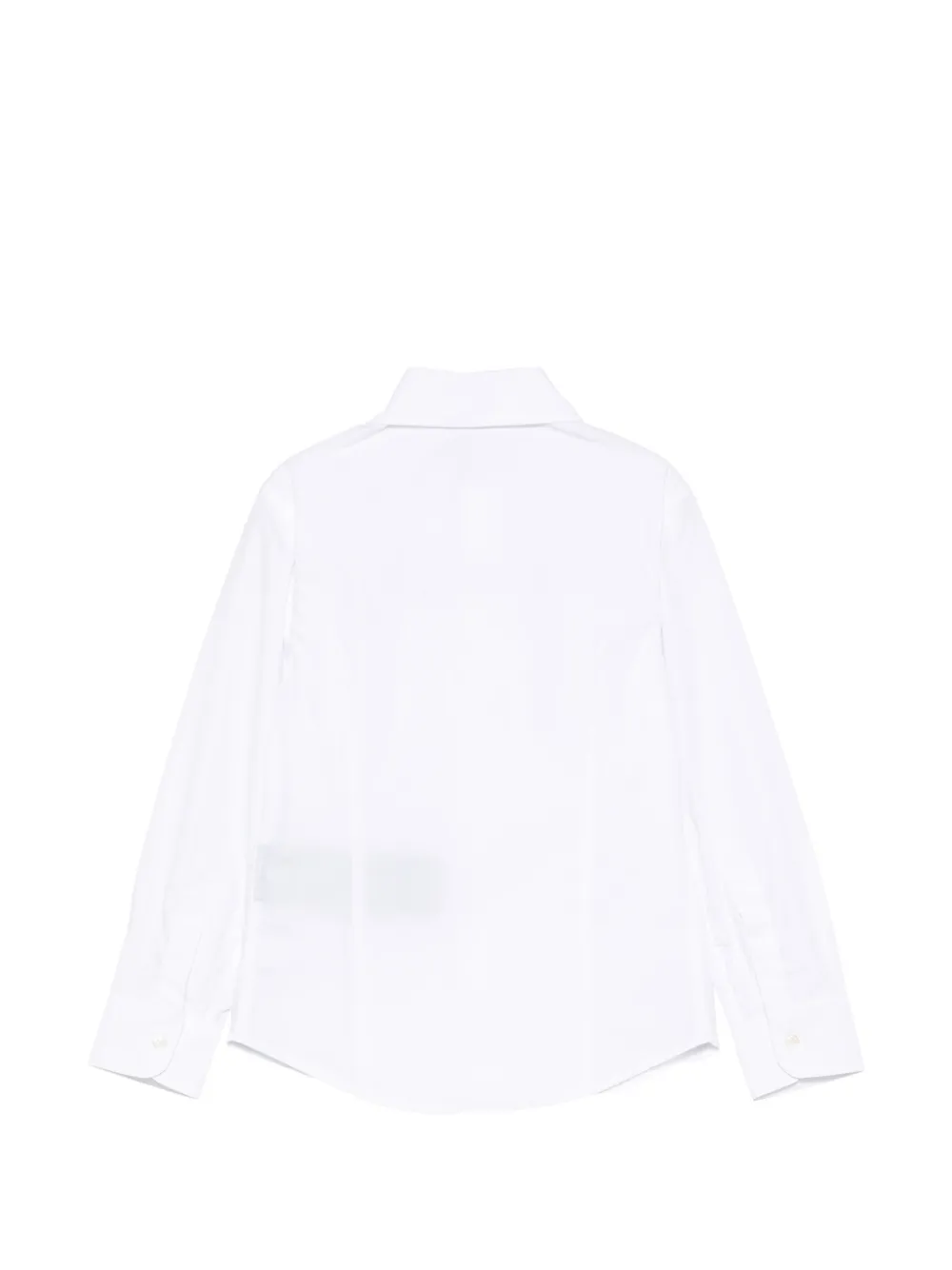 Balmain Kids Shirt met borduurwerk Wit