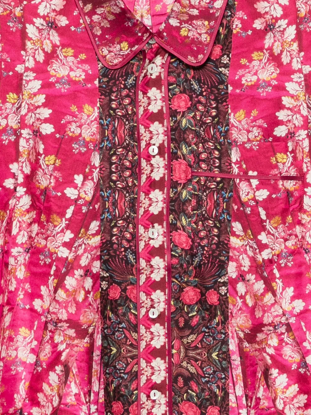 Pierre-Louis Mascia Zijden blouse met bloemenprint Roze