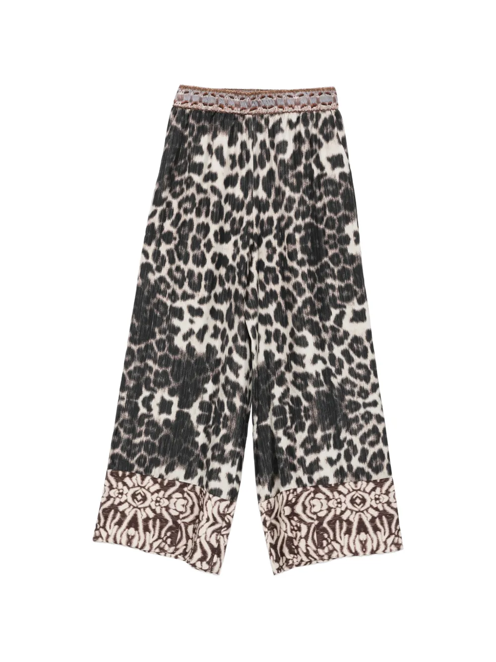 Pierre-Louis Mascia leopard-print palazzo pants - Toni neutri