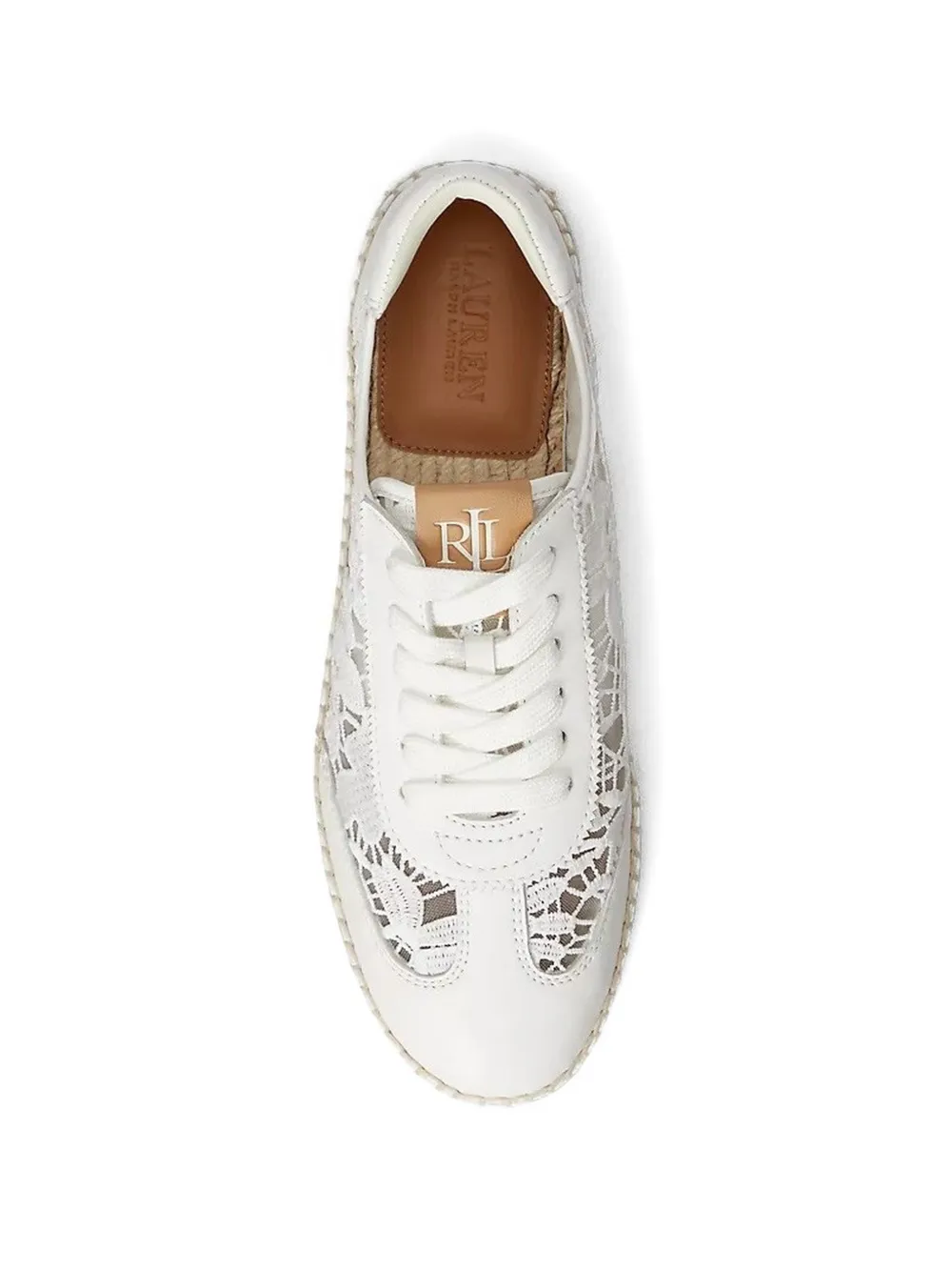 Lauren Ralph Lauren Luize sneakers met plateauzool Wit