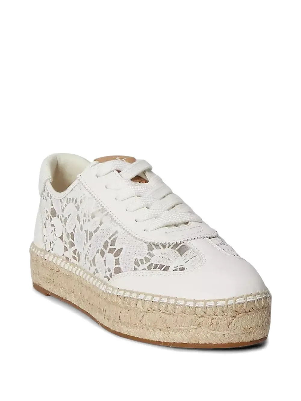 Lauren Ralph Lauren Luize sneakers met plateauzool Wit