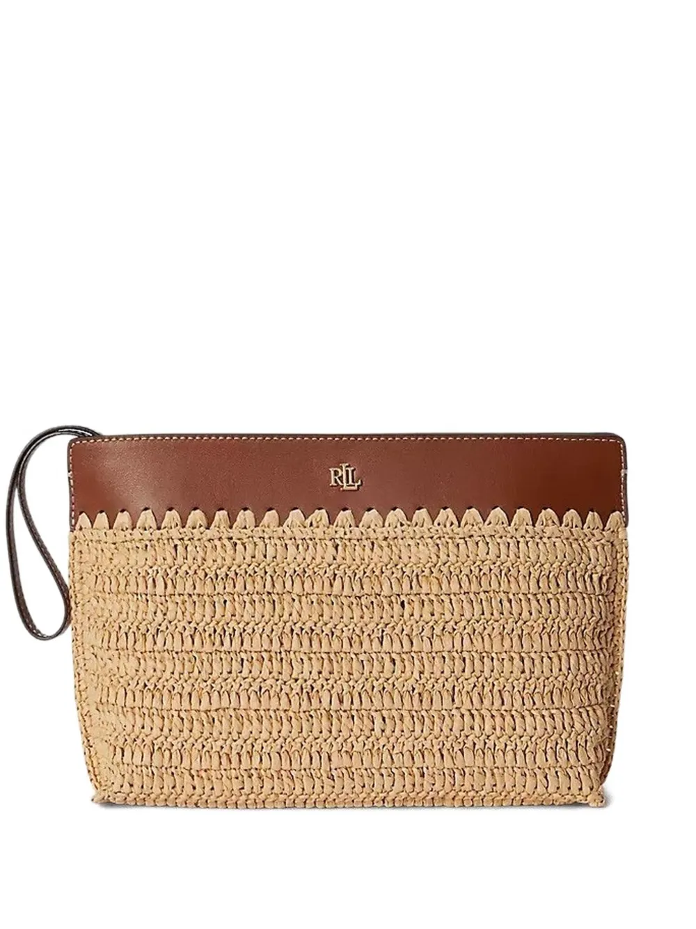Lauren Ralph Lauren woven top handle purse - Toni neutri