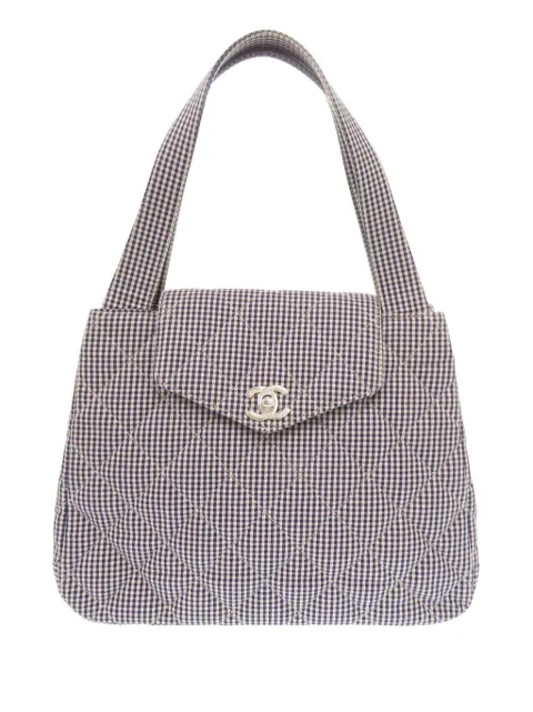 CHANEL Pre-Owned 1996-1997 Gingham Canvas handbag