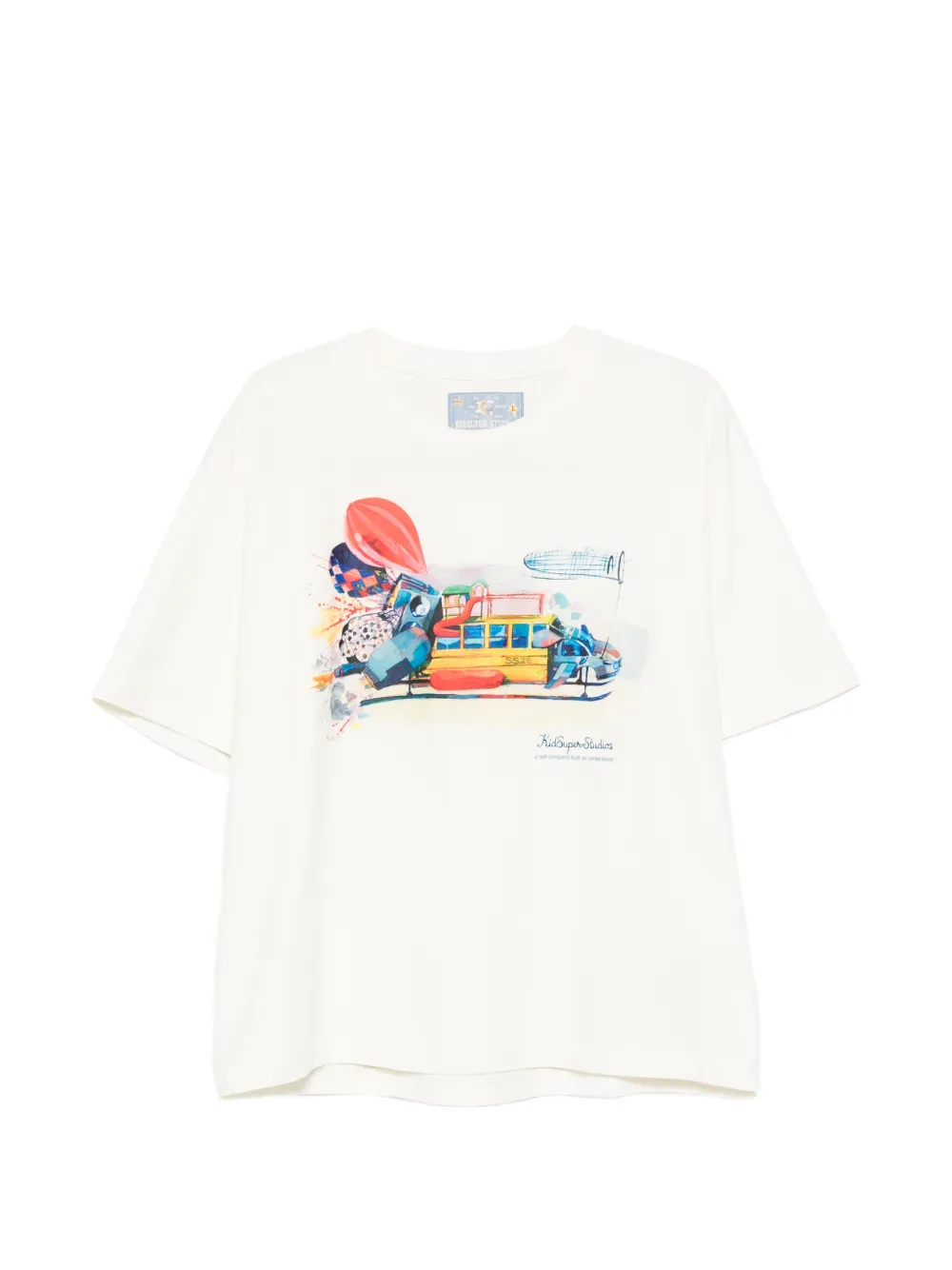KidSuper T-shirt met grafische print Beige