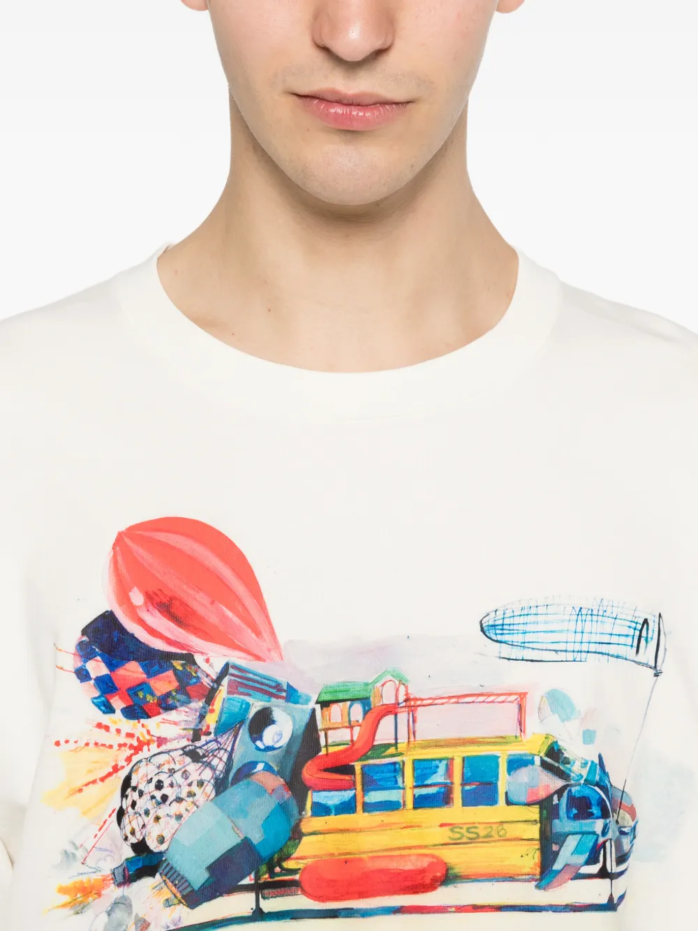 KidSuper T-shirt met grafische print Beige
