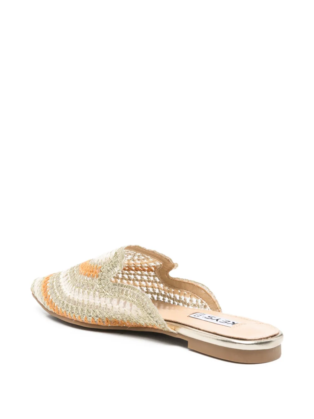 KEYS Sandalen met puntige neus Beige