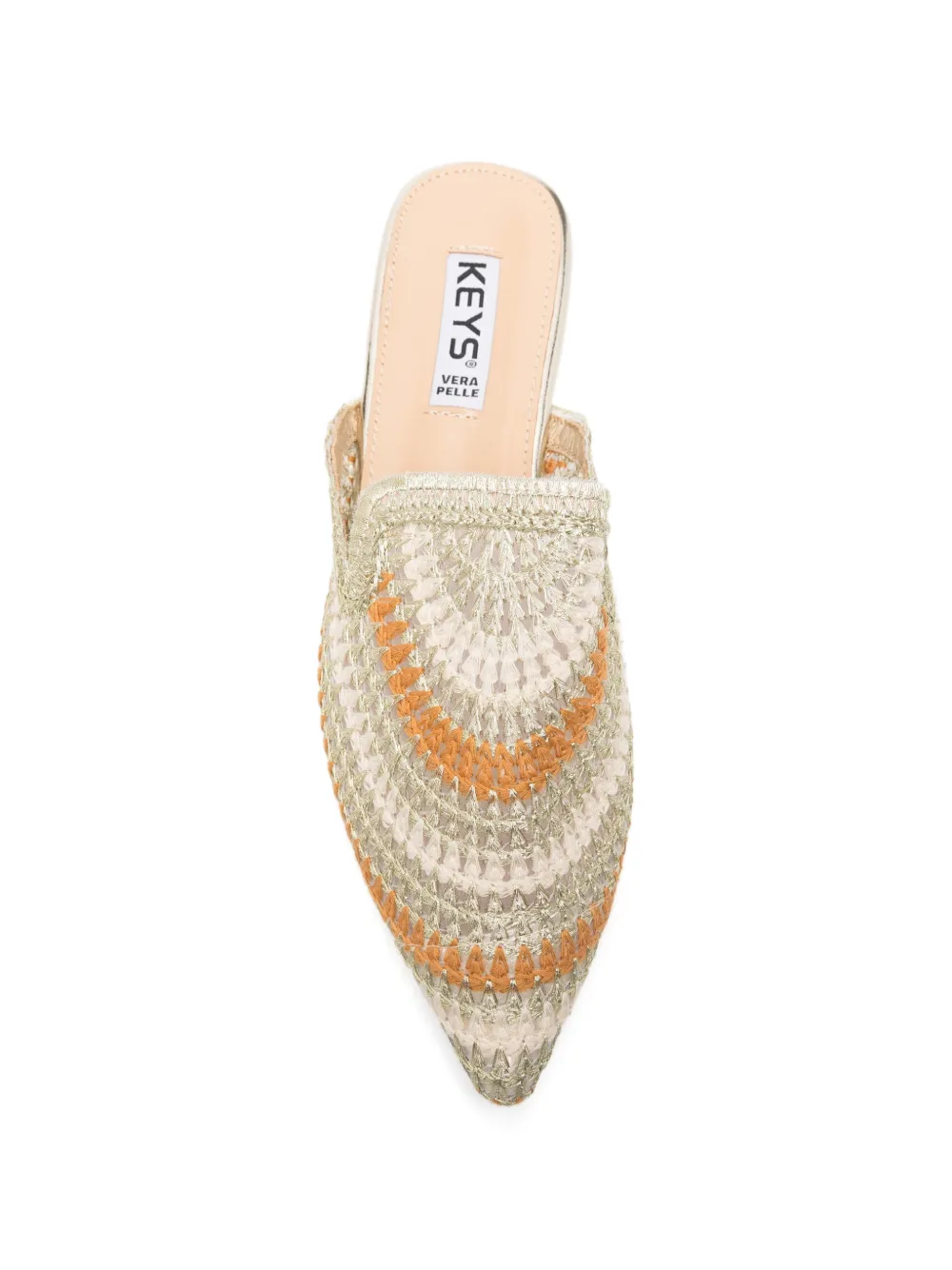 KEYS Sandalen met puntige neus Beige