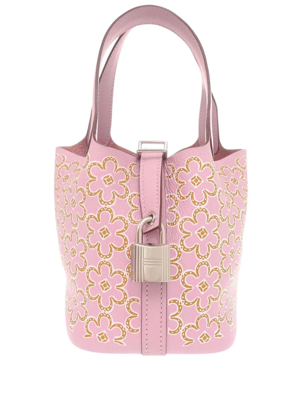 Hermès Pre-Owned 2022 Micro Swift Lucky Daisy Picotin Lock 14 handbag - Rosa