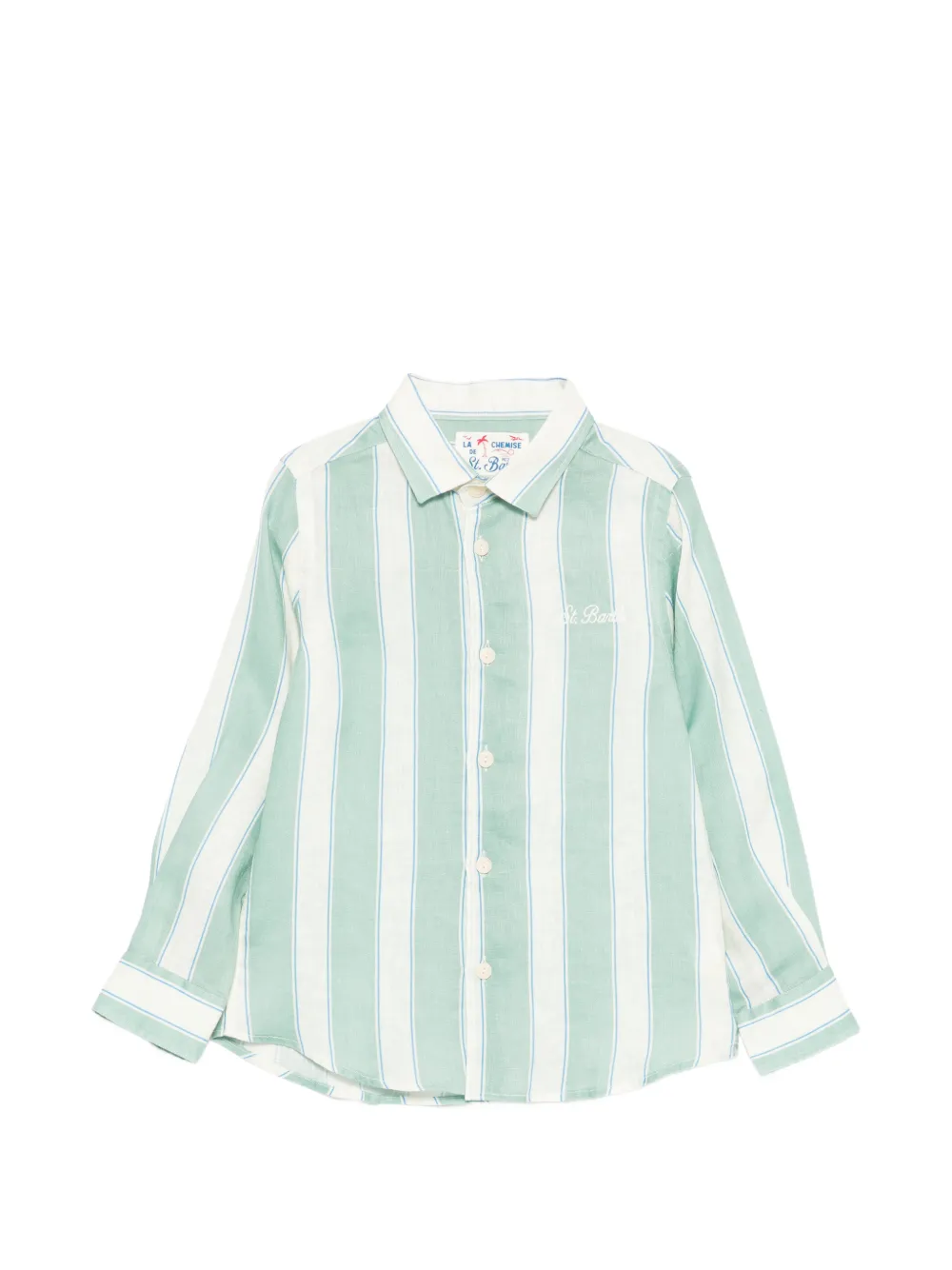 MC2 Saint Barth Kids Agnes striped shirt - Grün