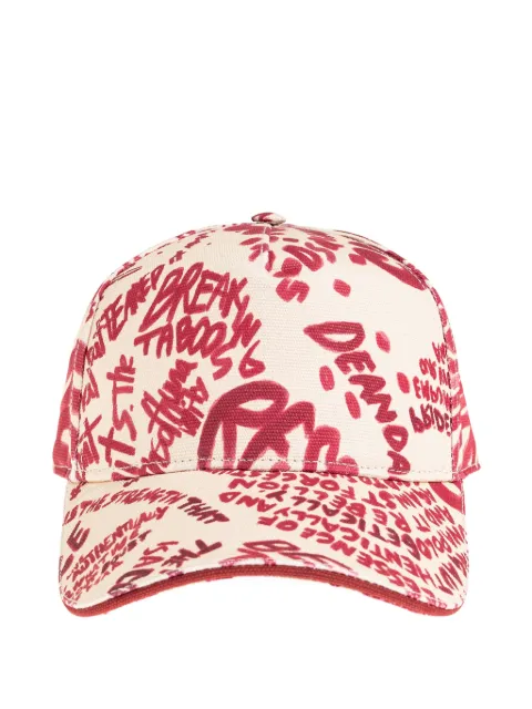 DSQUARED2 text-print baseball cap