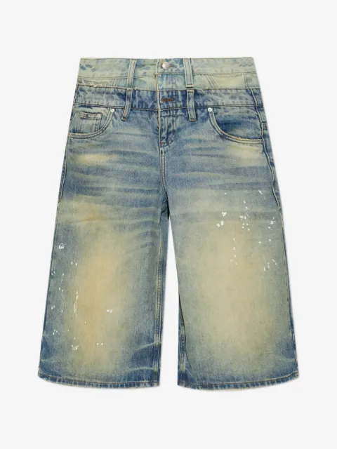 MISBHV layered denim shorts